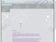 Tablet Screenshot of namasteyogabilbao.es